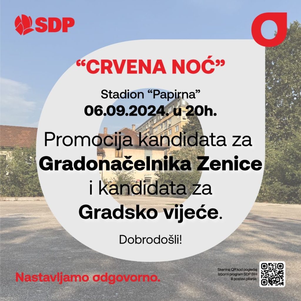 “Crvena noć” u petak 06.09. u 20:00 sati